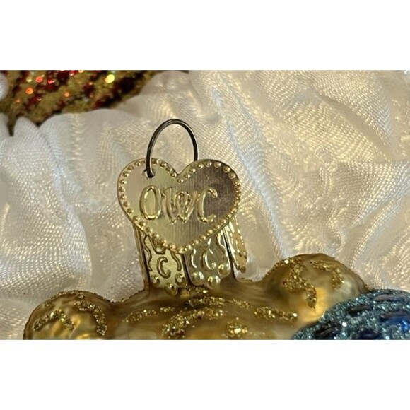 Child's First Christmas Ornament Collection Set of 6 New Blown Glass in Box OWC - Picture 16 of 16